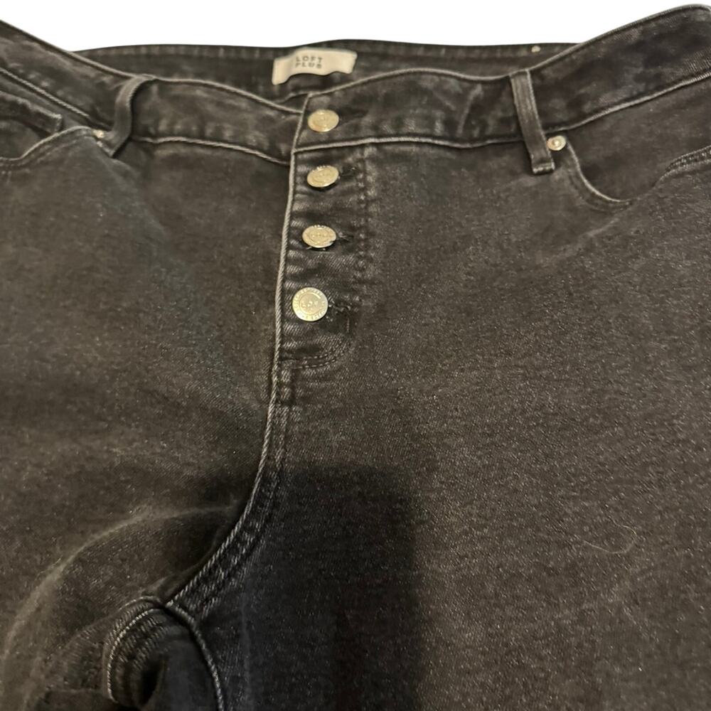 Loft plus cropped black jeans size 16 - Picture 8 of 9